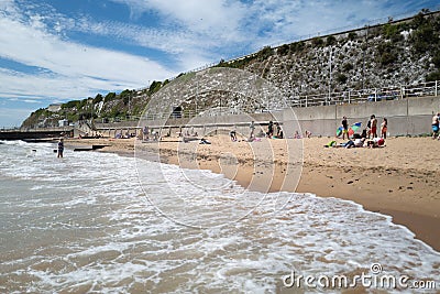 Wester Undercliff beach, Ramsgate Editorial Stock Photo