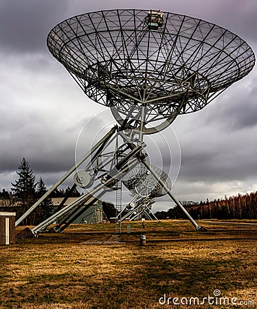 Westerbork Synthese Radio Telescoop Stock Photo