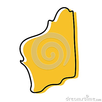 Western Australia WA state of Australia map design Vector Illustration