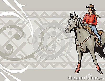 Western background series Vector Illustration