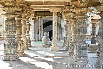Western Chalukya Mahadeva Temple at Itagi, Koppal, Karnataka Editorial Stock Photo