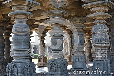 Western Chalukya Mahadeva Temple at Itagi, Koppal, Karnataka Editorial Stock Photo