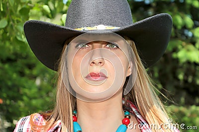 Western girl Stock Photo