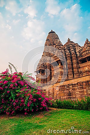 Western Group of Temples in khajuraho, India Stock Photo