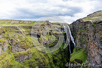 2021 08 09 Western Iceland Glymur waterfall 5 Stock Photo