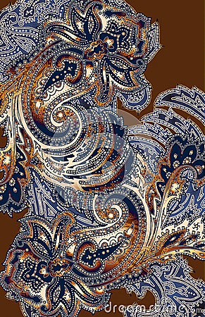 Western paisley Stock Photo