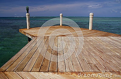 Western Samoa - jetty Stock Photo