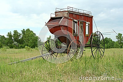 Western Stagecoach Stock Photo