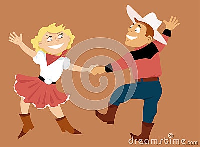 Western swing Vector Illustration