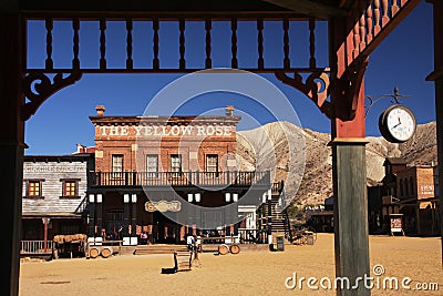 Western town Editorial Stock Photo