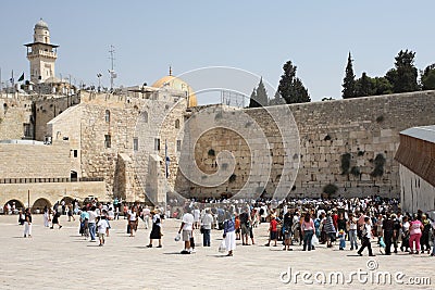 Western Wall, Jerusalem, Israel Editorial Stock Photo