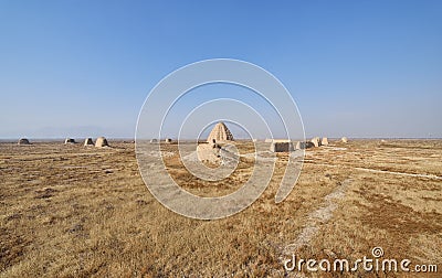 Western Xia Imperial Tombs Stock Photo