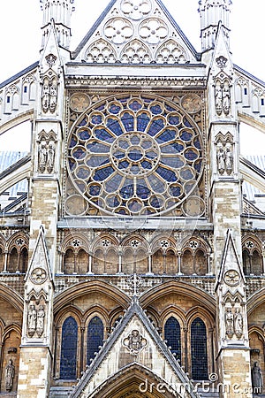 Westminster Abbey, one of the most important Anglican temple ,London, United Kingdom Stock Photo