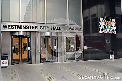 Westminster City Hall London Editorial Stock Photo