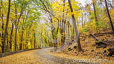 Devil`s Lake State Park in Fall Stock Photo