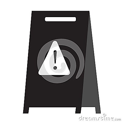 Wet floor icon on white background. flat style. wet floor icon for your web site design, logo, app, UI. warning symbol. caution Stock Photo