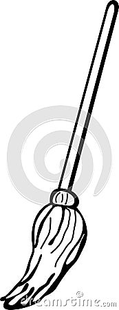 wet mop vector illustration Vector Illustration