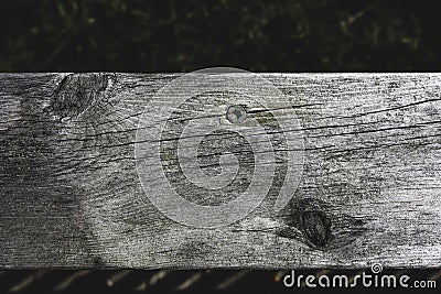 Wethered wood knotty pine decking Stock Photo