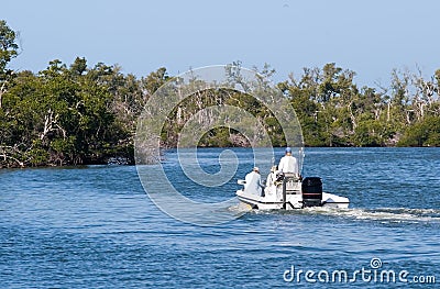 Wetlands Boating Stock Photo