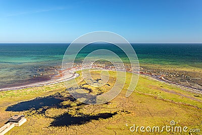 Wetlands on the south side of Oland, Sweden Stock Photo