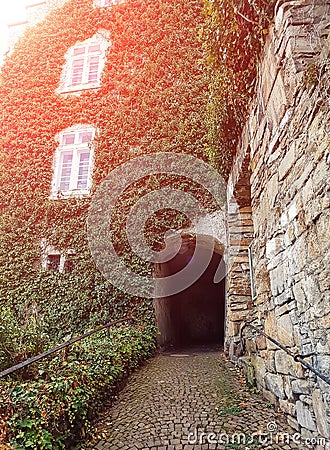 Wetter, Germany - September 12, 2022: Burg Vetter, North Rhine - Westphalia, Ñastle ruins in the Ruhr Valley Editorial Stock Photo