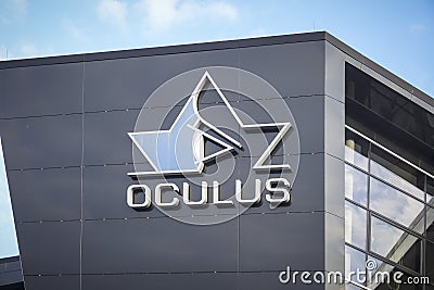 OCULUS Logo on facade Editorial Stock Photo