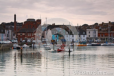 Weymouth harbour in Dorset. Editorial Stock Photo