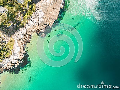 Whale Beach, Sydney Australia aerial Stock Photo