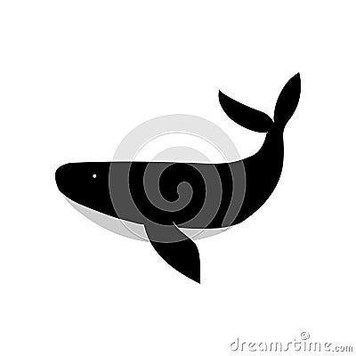 Whale vector stock image. Vector Illustration