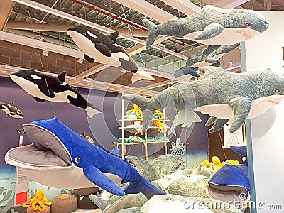 whales and turtle doll Editorial Stock Photo