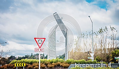 The Southern Entrance way into the city of Whanganui Editorial Stock Photo