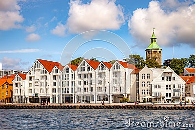 Wharf of Stavanger Editorial Stock Photo