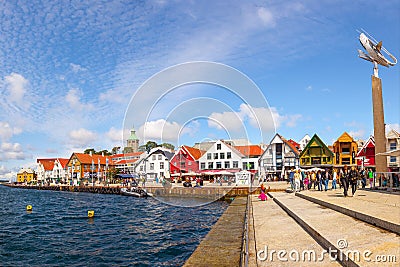 Wharf of Stavanger Editorial Stock Photo