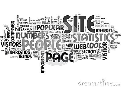 What Do Your Site Statistics Mean Anyway Word Cloud Stock Photo