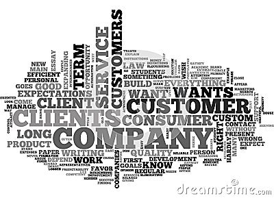 What Does The Consumer Want Word Cloud Stock Photo