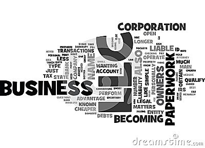 What Does It Mean To Become An Llc Word Cloud Stock Photo