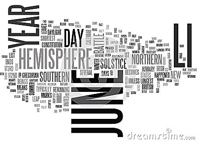 What Happened On June Word Cloud Stock Photo