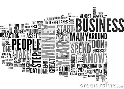 What Holds You Back To Start Your Own Home Business Word Cloud Stock Photo