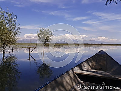 What is KI - Skadar lake makes a riddle Stock Photo