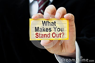 What Makes You Stand Out Stock Photo