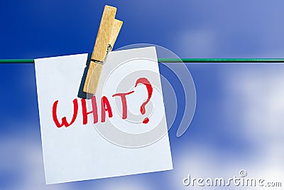 What question - curiosity Stock Photo
