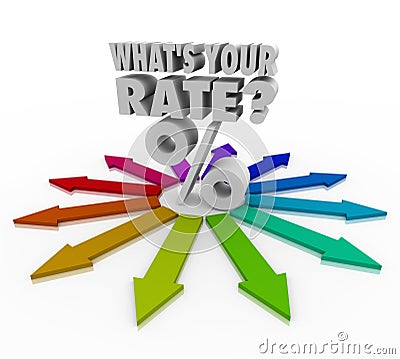 What's Your Rate Percent Sign Interest Investment Return Stock Photo