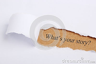 What's your story? Stock Photo