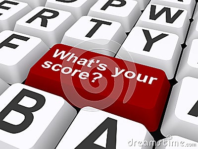 What's your score? Stock Photo