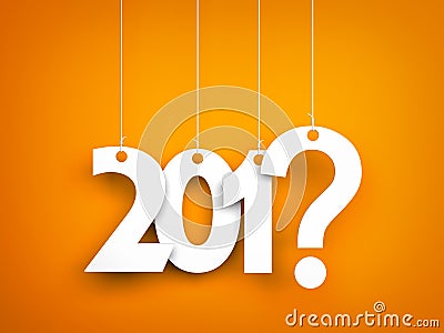 What year next? New year metaphors Cartoon Illustration