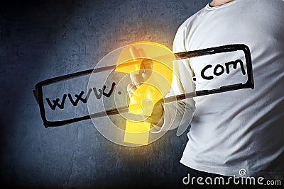 What is your com internet domain Stock Photo