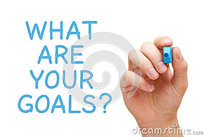 What Are Your Goals Stock Photo