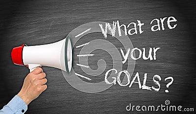 What are your goals ? Stock Photo