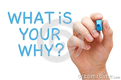 What Is Your Why Purpose Concept Stock Photo