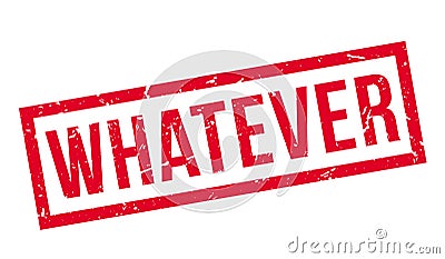 Whatever rubber stamp Stock Photo